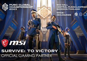 MSI ได้รับเกียรติให้เป็นพาร์ทเนอร์อย่างเป็นทางการของงาน PGC 2023เพื่อส่งต่อประสบการณ์ด้านการเล่นเกมที่เหนือระดับ ให้กับเหล่าเกมเมอร์ทั่วโลก
