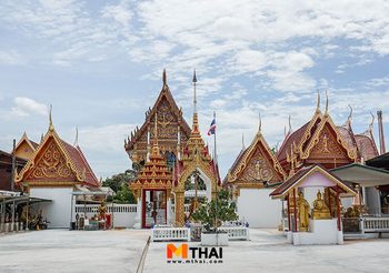 กราบ พระพุทธรูปกลางแจ้ง ขอพรท้าวเวสสุวรรณ วัดบางค้อ