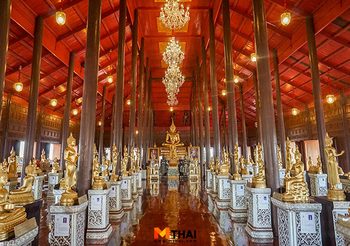 สักการะหลวงพ่อเพชร พระพุทธรูป 80 ปาง วัดกระทุ่มเสือปลา