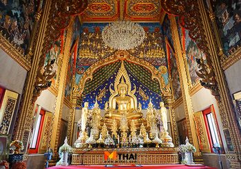 กราบสักการะ พระพุทธชินราช วัดศิริเสาธง วัดสวยจ.สมุทรปราการ