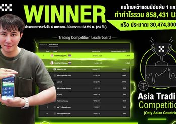 ไททัน กรุ๊ป-แทนไท คว้าแชมป์อันดับ 1-2การแข่งเทรดคริปโต โกยกำไรรวมกว่า 30 ล้านบาท