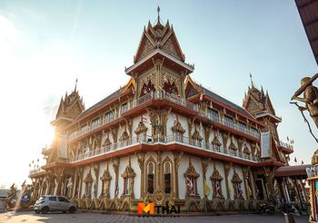 สักการะพระบรมสารีริกธาตุ วัดบางปรงธรรมโชติการาม วัดสวย ฉะเชิงเทรา