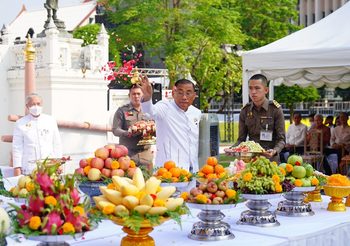 วธ.จัดพิธีบวงสรวงเทพยดา งาน “ใต้ร่มพระบารมี 242 ปี กรุงรัตนโกสินทร์”
