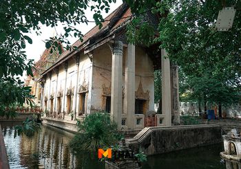 ชมโบสถ์กลางน้ำ จิตรกรรมฝาผนังสุดวิจิตร วัดเตย จ.นนทบุรี