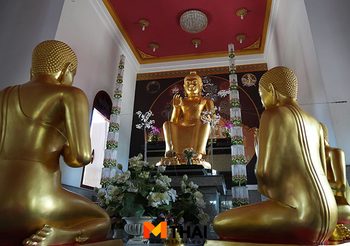 กราบพระประทานพร วัดห้วยตะโก นครปฐม โบราณสถานกว่า 700 ปี