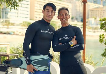 HAMILTON เปิดตัวนาฬิการุ่นใหม่ KHAKI NAVY SCUBA มาพร้อม 3 สีสันใหม่ พร้อมด้วย ป้อง ณวัฒน์ ตัวแทนจากประเทศไทย ร่วมกิจกรรมดำน้ำฉลองเปิดตัวนาฬิการุ่นใหม่ ณ ประเทศโมนาโก