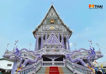 ชมโบสถ์สีน้ำเงิน วัดปากน้ำแขมหนู วัดสวยจันทบุรี