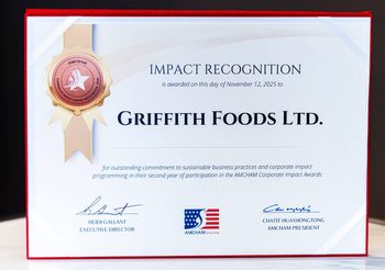 Griffith Foods SEA คว้ารางวัล AMCHAM Corporate Social Impact Recognition 2025 Bronze Level (ระดับทองแดง) ต่อเนื่องเป็นปีที่สอง