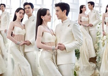 ส่องภาพเบื้องหลังชุดแต่งงานไทยประยุกต์ของบ่าวสาวป้ายแดง ใหม่ ดาวิกา-เต๋อ ฉันทวิชช์