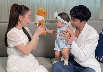 เหมียวหมี่ ลูกแม่ตู่ ปิยวดี – พ่อมาวิน ทวีผล ขึ้นแท่นพรีเซ็นเตอร์ครั้งแรก