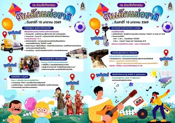 วธ. เติมเต็มวันเด็ก 2569 เสิร์ฟความสนุกควบคู่ความรู้ทั่วประเทศ หนุนพลัง “เรียนดี มีคุณธรรม”เชิดชูสถาบันหลักของชาติ เปิดพิพิธภัณฑ์–โรงหนัง–แหล่งเรียนรู้ฟรี พร้อมยกย่องเด็กและเยาวชนต้นแบบ