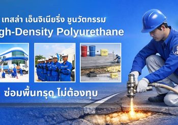 เทสล่า เอ็นจิเนียริ่ง ชูนวัตกรรม High-Density Polyurethane ยกระดับมาตรฐานงานซ่อมถนน และพื้นคอนกรีตทรุดตัว ซ่อมไว ไม่ต้องรื้อถอน ไม่กระทบการใช้งาน
