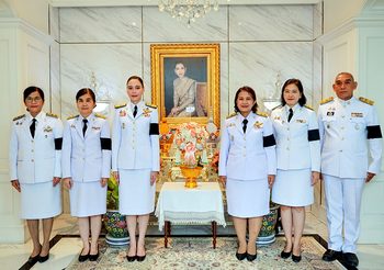 กระทรวงวัฒนธรรม ร่วมถวายแจกันดอกไม้และลงนามถวายพระพรเบื้องหน้าพระรูป สมเด็จพระเจ้าน้องนางเธอ เจ้าฟ้าจุฬาภรณวลัยลักษณ์ อัครราชกุมารี กรมพระศรีสวางควัฒน วรขัตติยราชนารี