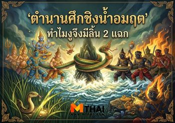 ตำนานศึกชิงน้ำอมฤต ทำไมงูจึงมีลิ้น 2 แฉก