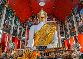 ขอพรขายที่ดิน สักการะพระพุทธบุศโยภาส วัดลาดกระบัง