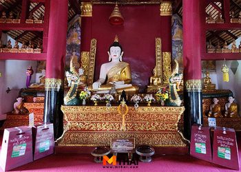 ขอพรสันติสุข พระประธานเบี่ยงซ้าย แห่งเดียวในไทย วัดหัวข่วง จ.น่าน