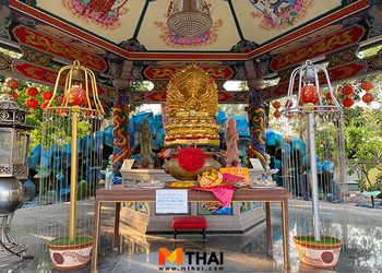 ขอพรสุขภาพ โชคลาภ วิหารเจ้าแม่กวนอิม ริมแม่น้ำแควใหญ่ จ.กาญจนบุรี