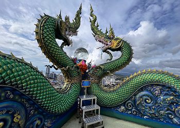 ขอพรพญานาค ชมวิวเมืองศรีราชากลับหัว สำนักสงฆ์เขาพระครู