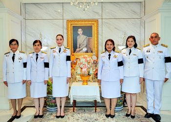 กระทรวงวัฒนธรรม ร่วมถวายแจกันดอกไม้และลงนามถวายพระพรเบื้องหน้าพระรูป สมเด็จพระเจ้าน้องนางเธอ เจ้าฟ้าจุฬาภรณวลัยลักษณ์ อัครราชกุมารี กรมพระศรีสวางควัฒน วรขัตติยราชนารี