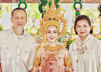 งามสะกดทุกสายตา แต้ว ณฐพร รำบวงสรวงคำชะโนด เปิดฤกษ์ นาคี3 ครุฑา นาคี