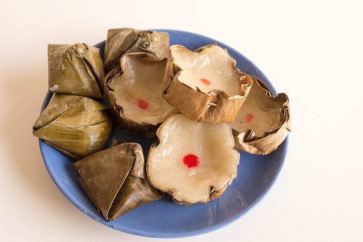 Nian gao, Niangao, sometimes translated as year cake or Chinese New Year's cake, is a food prepared from glutinous rice and consumed in Chinese cuisine. While it can be eaten all year round, traditionally it is most popular during Chinese New Year.
