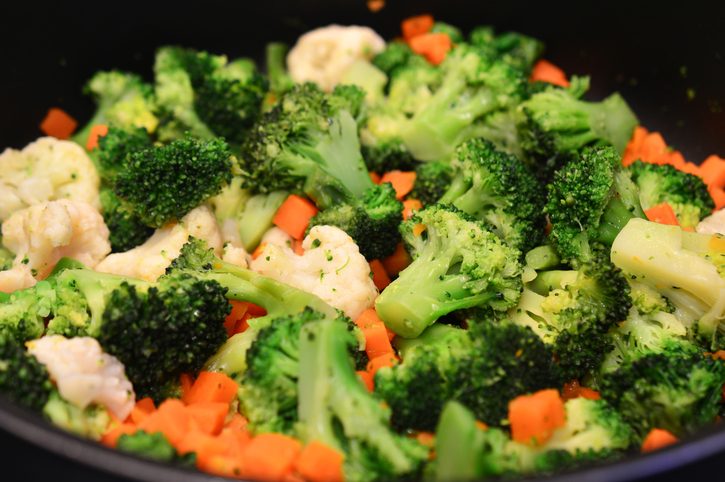 Steamed vegetables