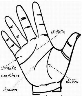 ลายมือเส้นสมรส