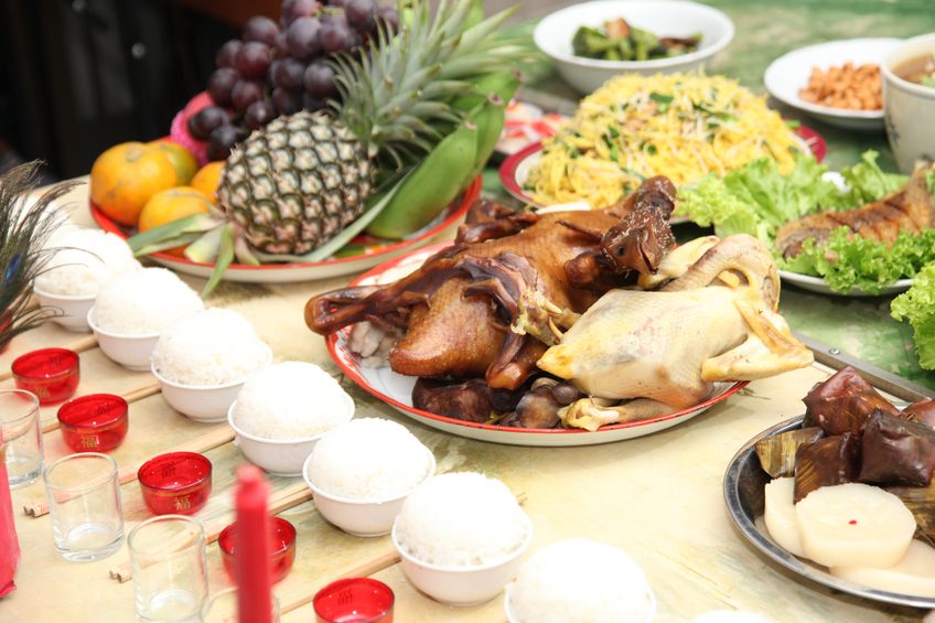 ancestor food offering