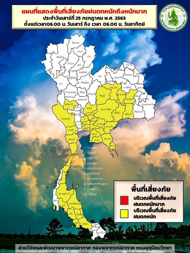 เตือนภัยฝนตกหนัก