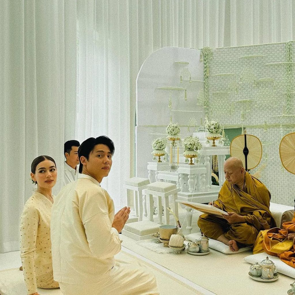 หมาก-คิม พิธีหมั้นและทำบุญขึ้นบ้านใหม่