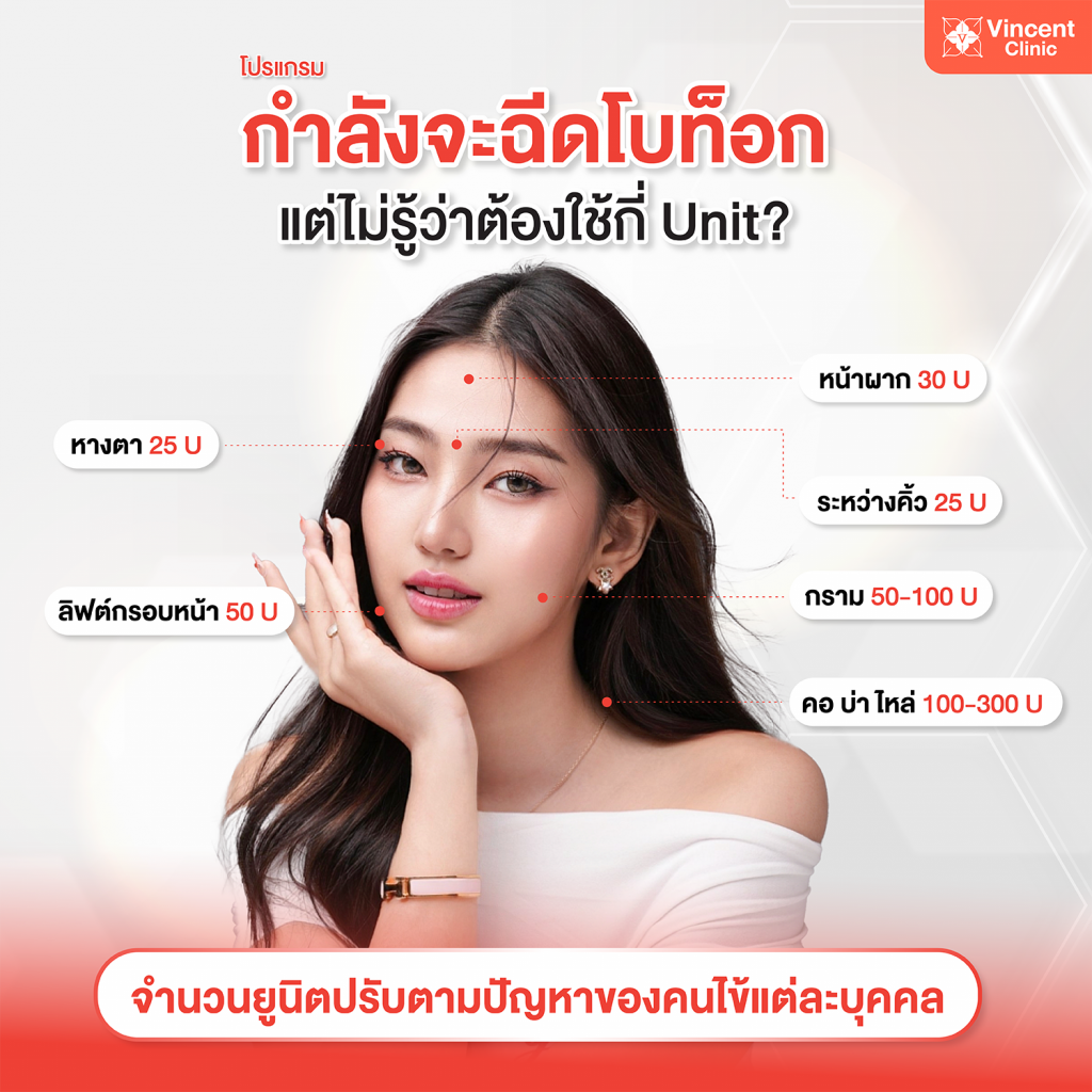โบท็อก ฉีดตำแหน่งไหนได้บ้าง?