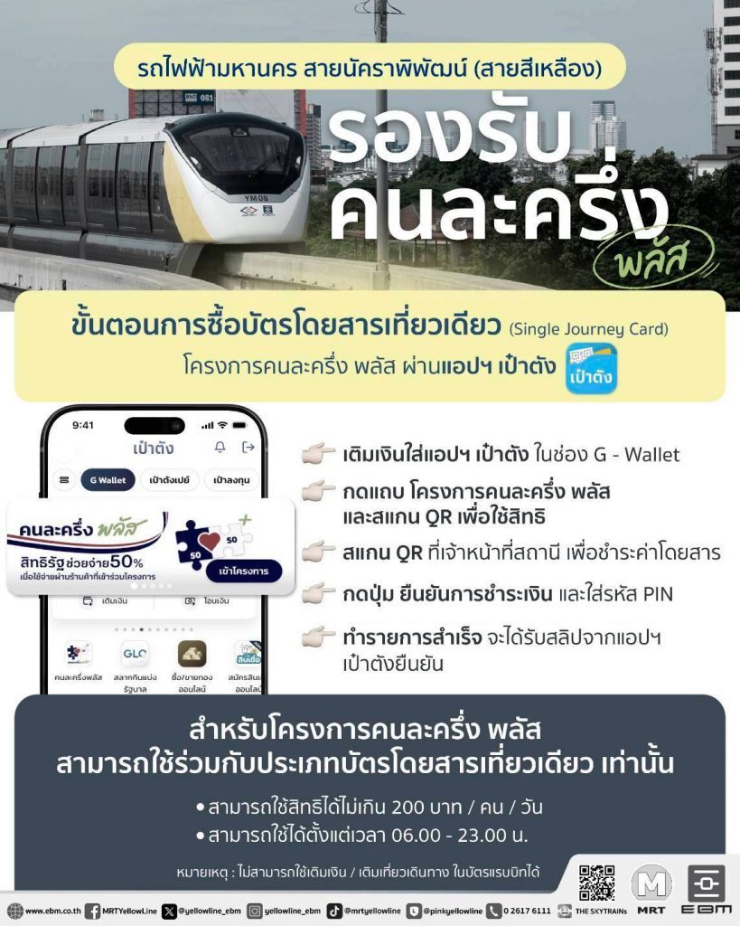 ซื้อตั๋วโดยสารเที่ยวเดียว