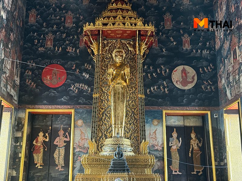 พระพุทธรูปสัมฤทธิ์ลงรักปิดทองปางประทานอภัย