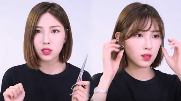 ตัดผมหน้าม้าบางๆ แบบเกาหลี
