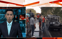 ไฟไหม้รถพยาบาลทหารเสียหายทั้งคัน