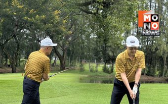 “ชัยเกษม” โชว์ฟิตกลางแดด ออกรอบกอล์ฟสยบข่าวลือป่วย