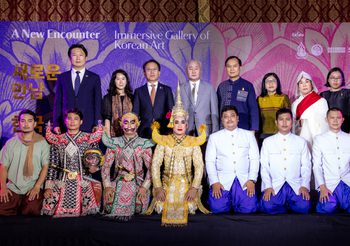 การจัดแสดงนิทรรศการมรดกทางวัฒนธรรมของเกาหลีในรูปแบบดิจิทัลเสมือนจริง ณ พิพิธภัณฑสถานแห่งชาติ พระนคร