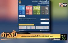 ศบค.เผยพบผู้ติดเชื้อโควิด-19 เพิ่ม 2 ราย