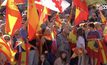 สเปนประท้วงต่อต้านรัฐบาลใหม่