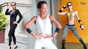 เมจิ อโณมา สอนสาวๆ ออฟฟิศออกกำลังกาย แก้อาการปลายนิ้วเท้าชา