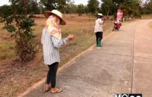 ทำแนวกันไฟหลังสภาพอากาศแห้ง จ.ลำปาง