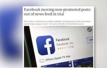 Facebook ทดสอบแยกโพสต์บน News Feed