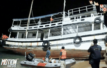 เรือโดยสารพุ่งเกยตื้นชายหาดพัทยา