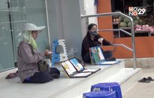 ตลาดสลากกินแบ่งรัฐบาล จ.เลย เงียบเหงา