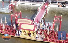 ซ้อมขบวนเรือพระราชพิธีพยุหยาตราทางชลมารค