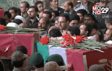 พิธีศพผู้เสียชีวิตชาวอิหร่านจากพิธีฮัจญ์