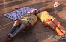 ประท้วงการทารุณกรรมผู้หญิงในเม็กซิโก