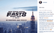 “วิน ดีเซล” ส่งโปสเตอร์แรก พร้อมชื่อ Fast 8 ภาคใหม่แฟรนไชส์เร็วทะลุนรก