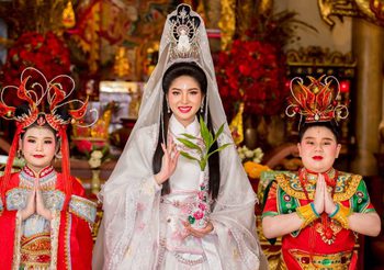 เปิดตัวองค์สมมุติเจ้าแม่กวนอิม ตัวแทนแห่งความเชื่อและความศรัทธาของชาวปากน้ำโพ