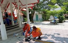 พระจิตอาสาสระบุรีทำเครื่องกดเจลแอลกอฮอล์